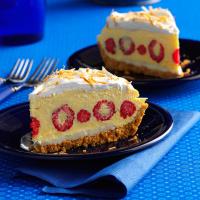 Raspberry Coconut Cream Pie image