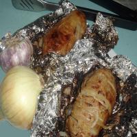 Bbq Potato With Onion & Garlic_image