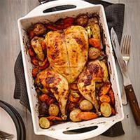 Spice Rubbed Flattened Roast Chicken image