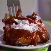 Apple Cider Beignets with Butter-Bourbon Dipping Sauce_image