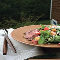 Pepper-Grilled Steak with Chopped Summer Salad_image