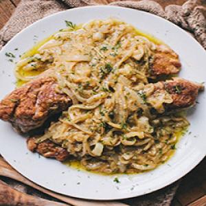 Pork Tenderloin Smothered in Onion and Mustard_image