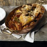 Cassoulet of bacon & Toulouse sausage with confit pheasant image
