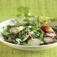 Pea Salad with Radishes and Feta Cheese_image