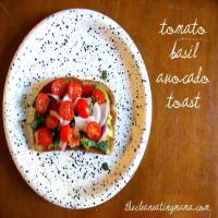 Tomato Basil Avocado Toast image