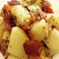 Irish Potatoes with Bacon Apples & Onions image