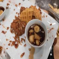 Bananas Foster Chicken and Waffles image