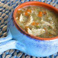 Tarragon Chicken and Rice Soup image