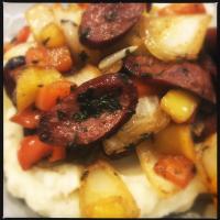 Classic Smoked Sausage & Peppers image