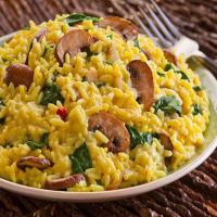 Creamy Spinach and Mushroom Risotto_image