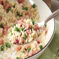 Easy Creamed Rice with Ham & Peas_image