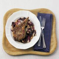 Veal Chop with Radicchio, White Beans, and Rosemary image
