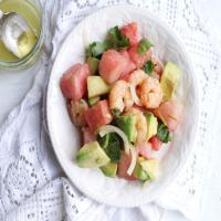 Shrimp, Watermelon and Avocado Salad image