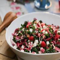 Kale and Radicchio Salad with Raspberry Vinaigrette image