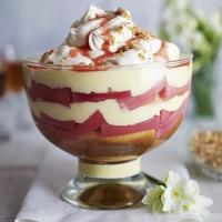 Rhubarb crumble trifle image