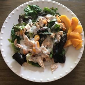 Chicken Salad with Peaches and Walnuts image