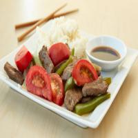Pepper Steak with Rice image