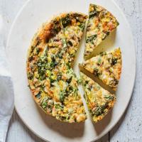 Air Fryer Spinach, Pepper and Havarti Frittata_image