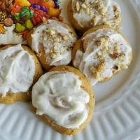 Pumpkin Cookies with Cream Cheese Frosting (The World's Best!) image