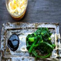 Chinese Broccoli with Egg Dipping Sauce_image