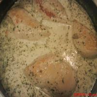 Chicken in Garlic White Wine Cream Sauce image