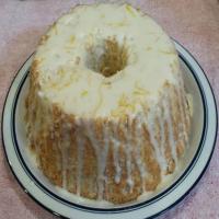Angel Food Cake with Lemon Glaze_image