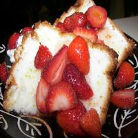 Angel Food Cake With Fresh Fruit and Lime Drizzle image