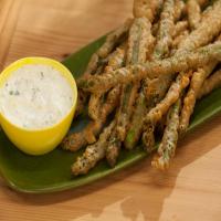Sunny's Beer Battered Moroccan Asparagus with Dip_image