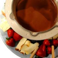 Chocolate-Almond Pudding Fondue image