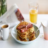 Buttermilk pancakes with maple bacon_image