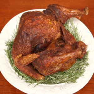 Deep-Fried Turkey with Herbs Recipe | Epicurious.com_image