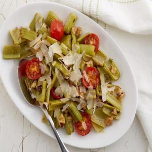 Broiled Celery and Cherry Tomatoes with Shaved Parmesan image