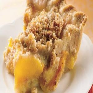 Peach Crumble Pie image