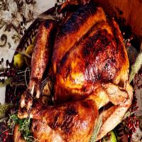 Roast Turkey with Maple-Mustard Glaze and Pan Gravy_image