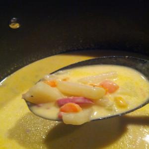 Cheesy Potato Soup With Ham image