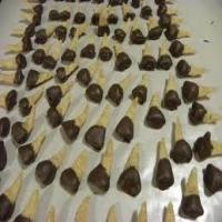 Chocolate Dipped Peanut Butter Bugles image