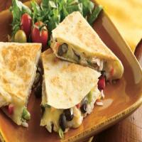 Cheesy Chicken and Bean Quesadillas image