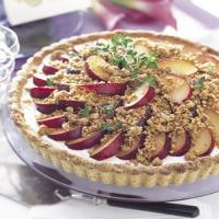 Plum Tart with Goat Cheese and Walnut-Thyme Streusel image