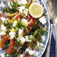 Preserved lemon & tomato salad with feta image