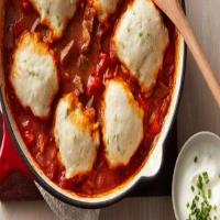 Hungarian Beef Goulash with Sour Cream and Chive Dumplings (Cooking for 2) image