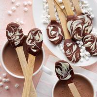 Chocolate-Dipped Beverage Spoons image