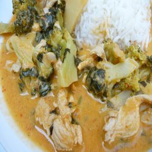 Chicken and Broccoli Thai Curry image