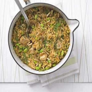 Chicken pilaf with dill & pine nuts image