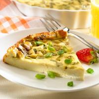 Crustless Quiche with Goat Cheese and Scallions_image