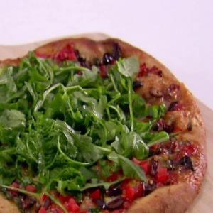 Puttanesca Pizza with Taleggio and Arugula image