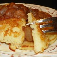 Ricotta Pancakes With Cinnamon Apples_image