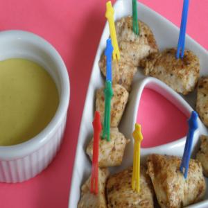 Cajun Chicken Cubes With Honey Mustard Dipping Sauce image