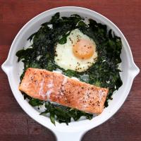One-Pan Salmon And Egg Bake Recipe by Tasty image