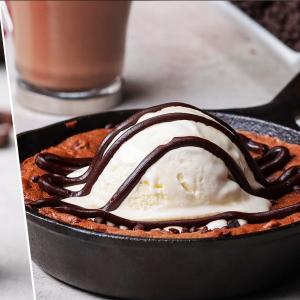 Death By Chocolate Brownie Skillet Recipe by Tasty_image