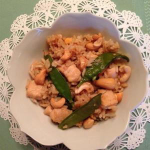 Chicken, Snow Pea, and Cashew Fried Rice image